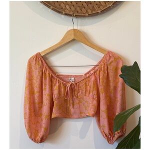 Billabong Peasant Floral Crop Top ✨